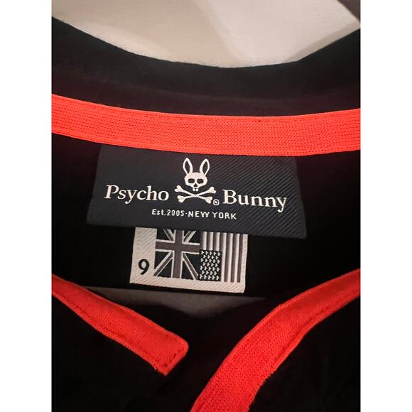 Psycho Bunny Men's Waverly Polo Black Pima Cotton XXXL Embroidered Patch Logo - Picture 3 of 8
